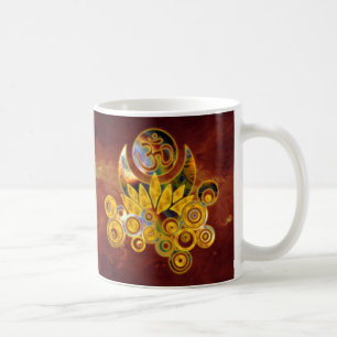 Om Lotus universe of fire Coffee Mug