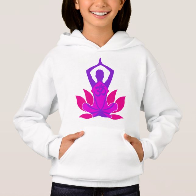 Om Lotus Yoga Pose (Front)