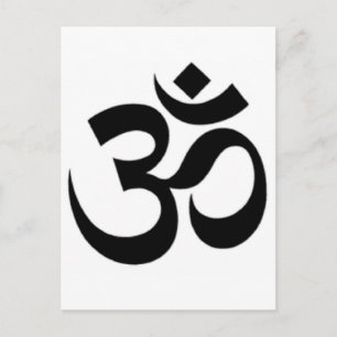 Om ma ni pad me hum Design Products Postcard