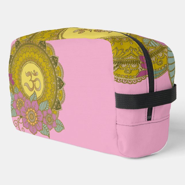 OM Mandala - Toiletry Bag (Left Corner)