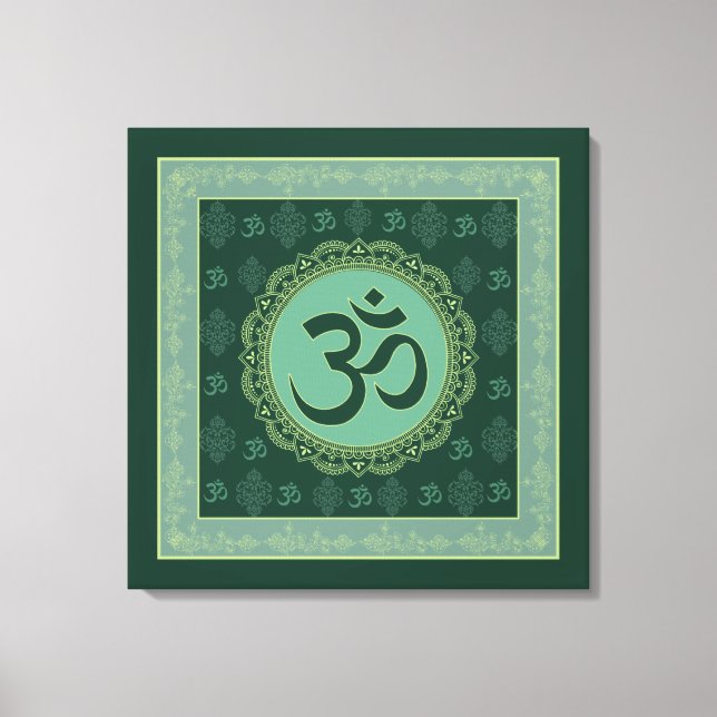 OM Mandala - Wrapped Canvas (Front)