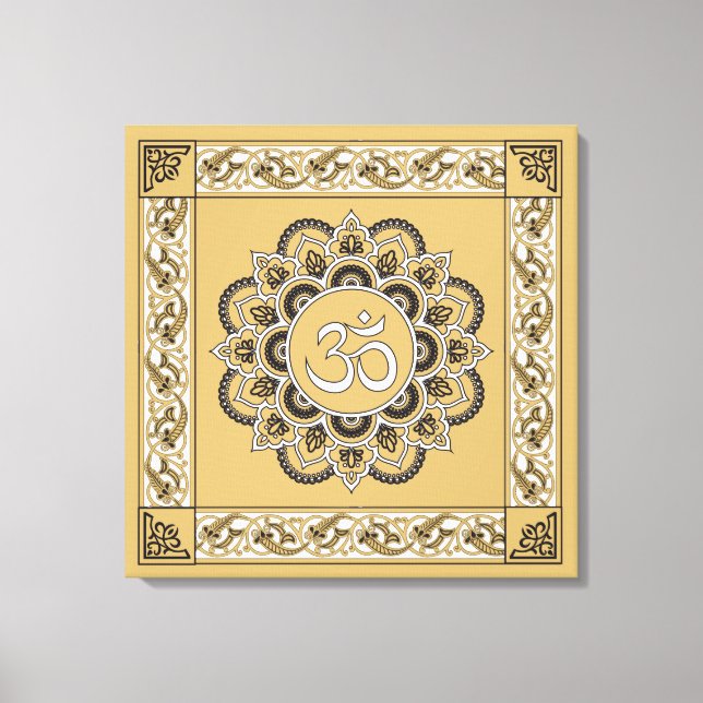 OM Mandala - Wrapped Canvas (Front)