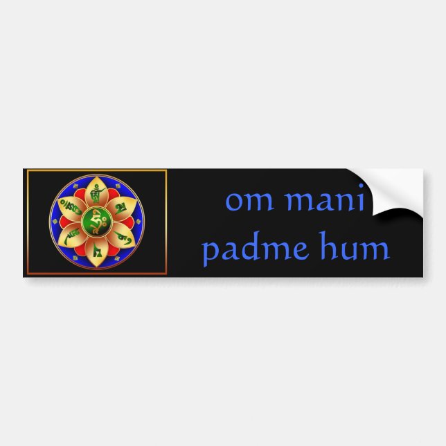 Om Mani Padme Hum Bumper Sticker (Front)
