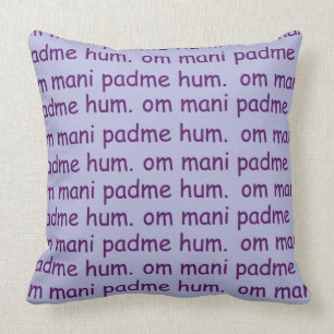 Om Mani Padme Hum Lavender Cushion
