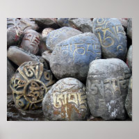 Om Mani Padme Hum Mani Stones Tibetan Monastery