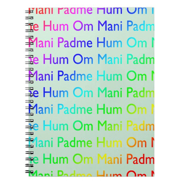 Om Mani Padme Hum Notebook (Front)