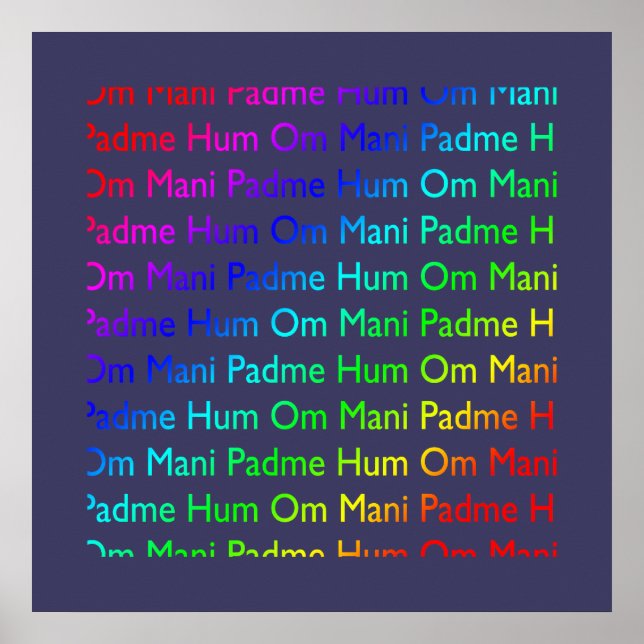 Om Mani Padme Hum Print (Front)