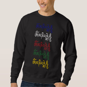 Om Mani Padme Hum Tibetan Buddhist Mantra Buddhist Sweatshirt