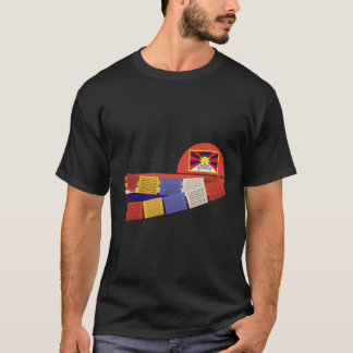 Om Mani Padme Hum Tibetan Buddhist Mantra With Pra T-Shirt
