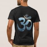 Om Mantra Meditation Yoga Mens Front And Back T-Shirt<br><div class="desc">Front And Back Om Mantra Gold Sun Meditation Yoga Blue See Inspirational Fitness Symbol Asana Elegant Template Men's Bella Canvas Basic Black T-Shirt.</div>