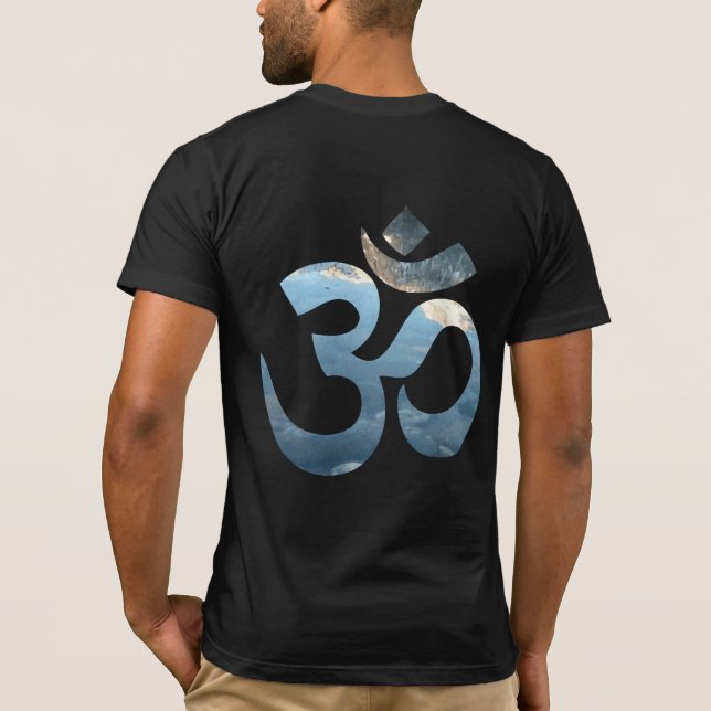 Om Mantra Meditation Yoga Mens Front And Back T-Shirt (Back)