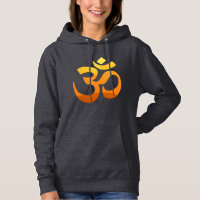 Om Mantra Symbol Gold Sun Yoga Womens Dark Grey