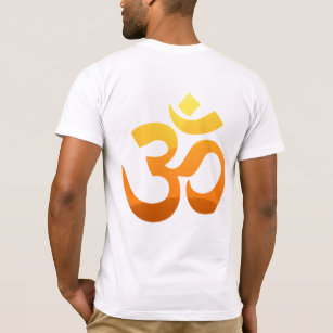 Om Mantra Symbol Meditation Yoga Back Design T-Shirt