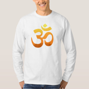 Om Mantra Symbol Yoga Asana Relax Men's White T-Shirt