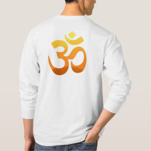 Om Mantra Symbol Yoga Back Design Men's T-Shirt