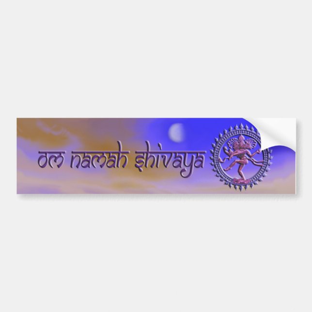 Om Namah Shivaya bumper sticker (Front)