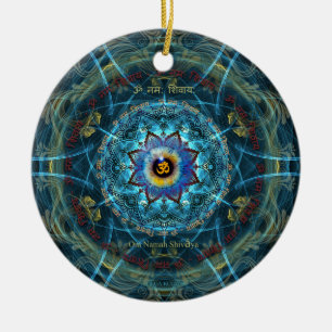 "Om Namah Shivaya"- The True Identity- Yourself Ceramic Ornament