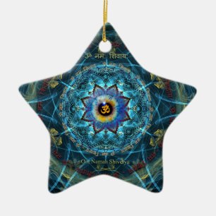"Om Namah Shivaya"- The True Identity- Yourself Ceramic Ornament