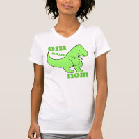 om nom nom dinosaur eats