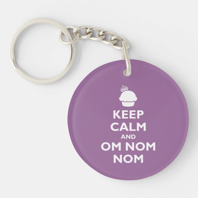 Om Nom Nom Key Ring (Front)