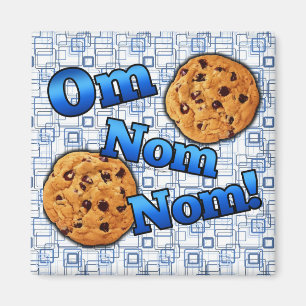Om Nom Nom, Meme Love Cookies Magnet
