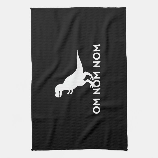 Om Nom Nom Tea Towel (Vertical)