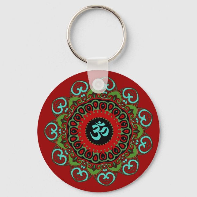 Om of Chaos Keychain (Front)
