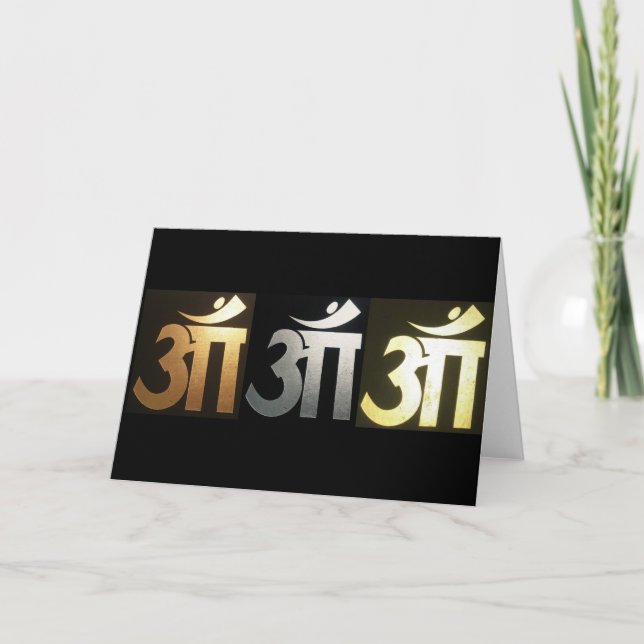 OM OM OM  CARD (Front)