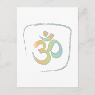 Om or Aum Postcard