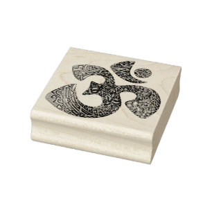 OM Ornaments + your backgr. & ideas Rubber Stamp