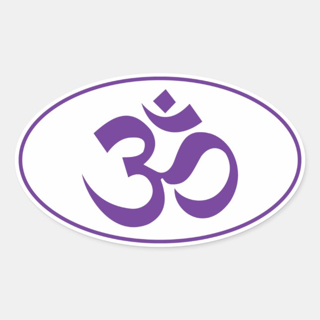 OM OVAL STICKER (Front)