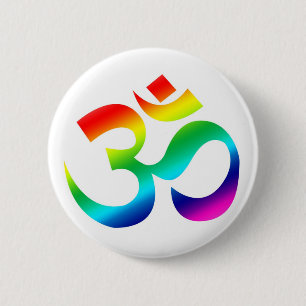 OM Rainbow - button