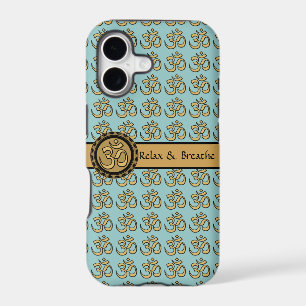 Om Relax & Breathe Gold iPhone 5 Barely There 2