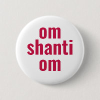 om shanti om pink peace typography