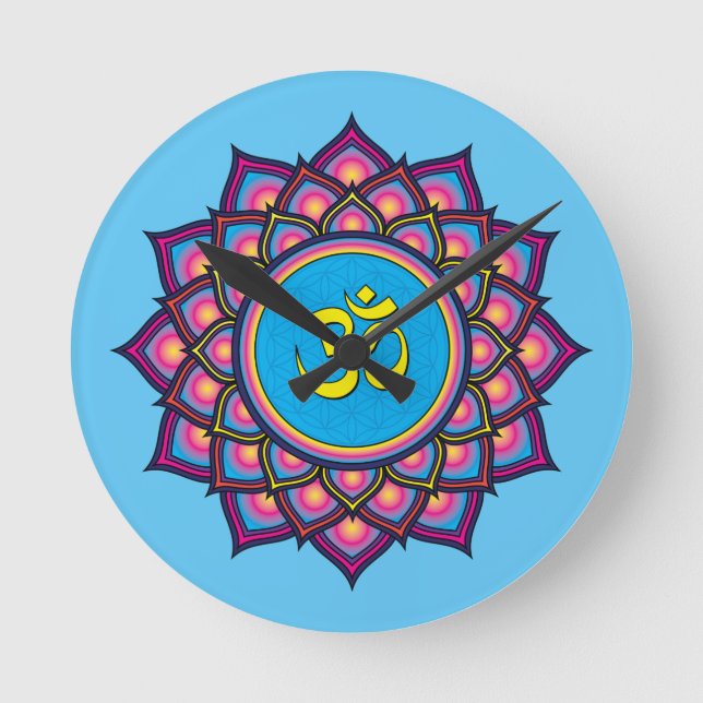 Om Shanti Om Round Clock (Front)