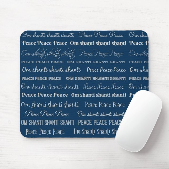 Om Shanti, Peace Mouse Pad (With Mouse)