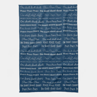 Om Shanti, Peace Tea Towel