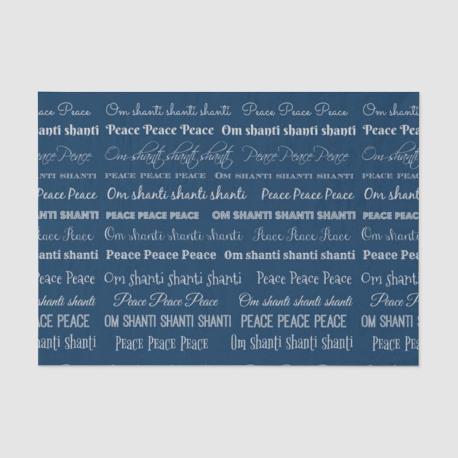 Om Shanti, Peace Tissue Paper (Front)