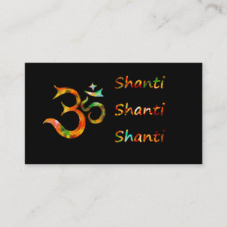 Om Shanti Shanti Shanti Business Card