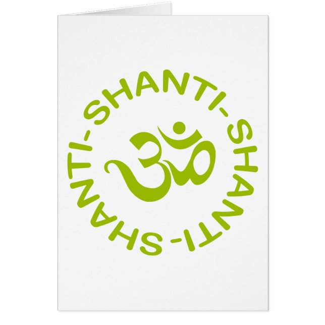 Om Shanti Shanti Shanti Gift (Front)
