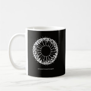 Om Shanti Shanti Shanti Minimalist Meditation Coffee Mug