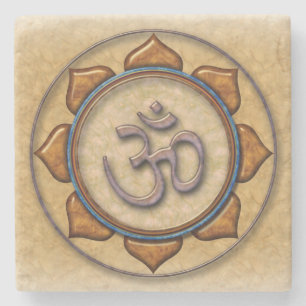 Om stone coaster