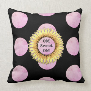 Om Sweet Om Sunflower Cushion