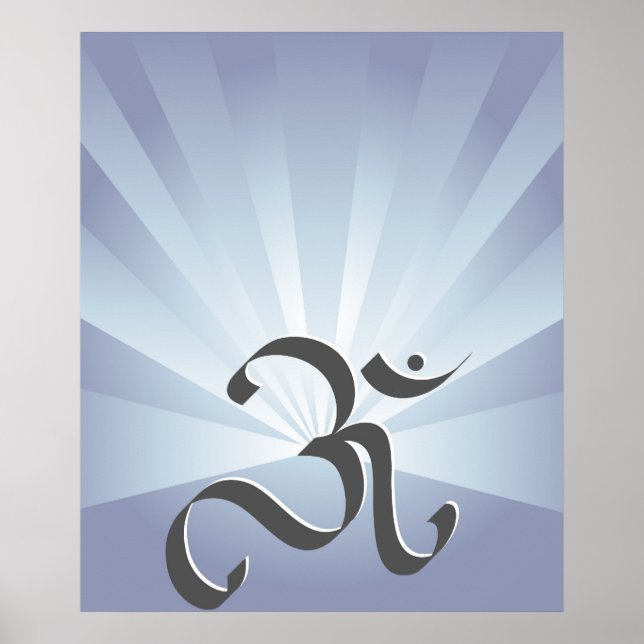 OM symbol and rays - Poster (Front)