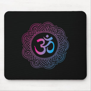 Om Symbol Aum Ohm Hindu Zen Tantra Yoga Day Namast Mouse Pad
