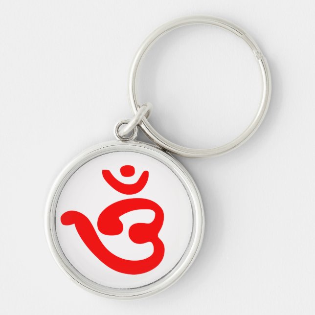 OM Symbol (Bengali) Key Ring (Front)
