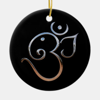 Om Symbol Ceramic Tree Decoration