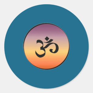 Om Symbol  Classic Round Sticker