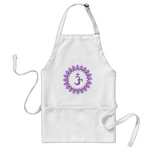 Om Symbol / Crown Chakra Standard Apron