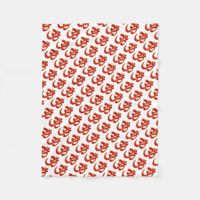 Om symbol fleece blanket (Front)